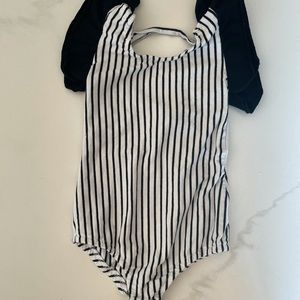 Orcas Lucille pinstripe onesie